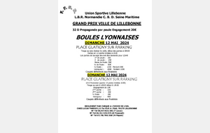 PROPAGANDE GRAND PRIX DE LA VILLE DE LILLEBONNE 12/05/2024